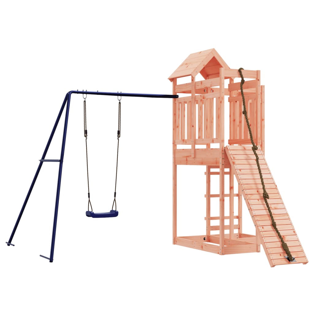 Spielturm aus imprägniertem Kiefernholz und massivem Douglasien- und Kiefernholz