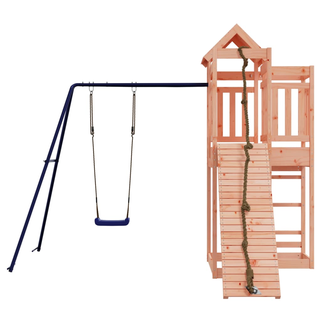 Spielturm aus imprägniertem Kiefernholz und massivem Douglasien- und Kiefernholz