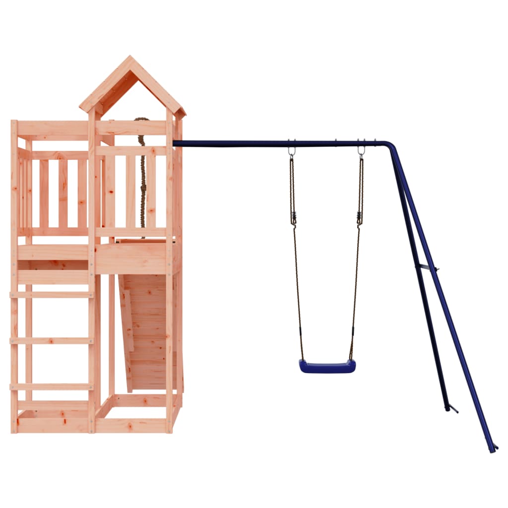 Spielturm aus imprägniertem Kiefernholz und massivem Douglasien- und Kiefernholz