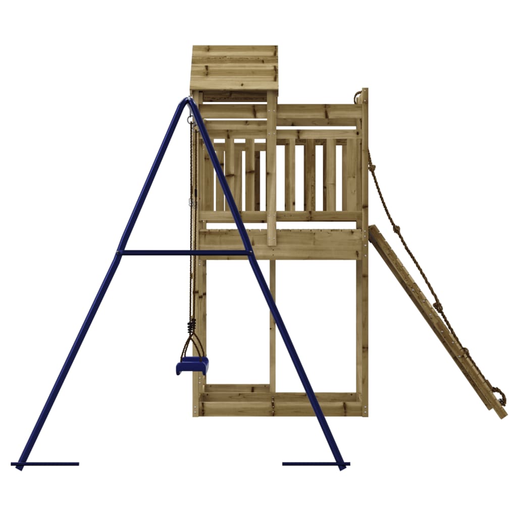 Spielturm aus imprägniertem Kiefernholz und massivem Douglasien- und Kiefernholz