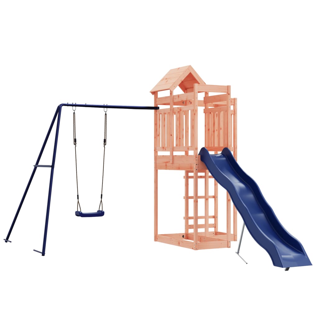 Spielturm aus imprägniertem Kiefernholz und massivem Douglasien- und Kiefernholz