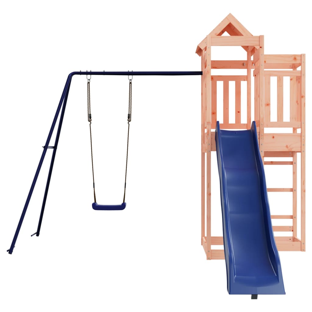 Spielturm aus imprägniertem Kiefernholz und massivem Douglasien- und Kiefernholz