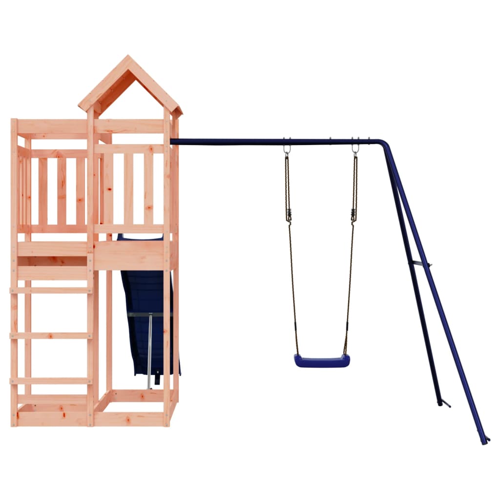 Spielturm aus imprägniertem Kiefernholz und massivem Douglasien- und Kiefernholz