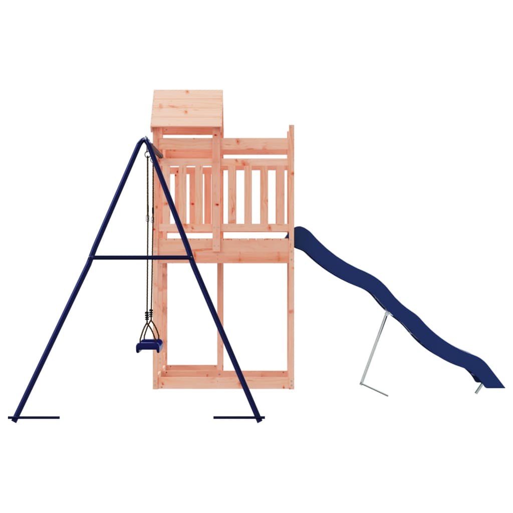 Spielturm aus imprägniertem Kiefernholz und massivem Douglasien- und Kiefernholz