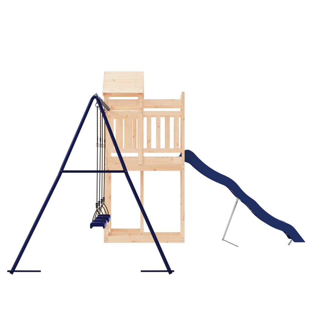 Spielturm aus imprägniertem Kiefernholz und massivem Douglasien- und Kiefernholz
