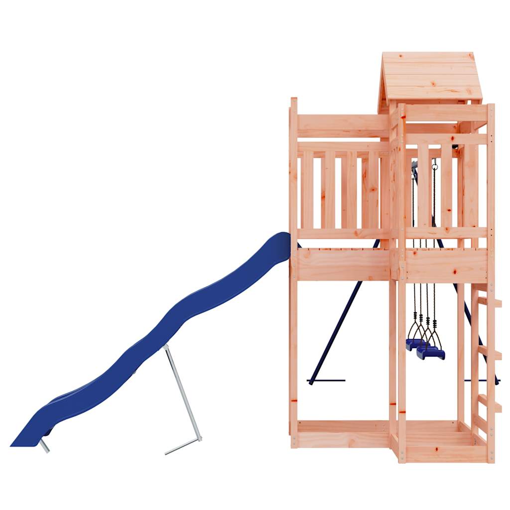 Spielturm aus imprägniertem Kiefernholz und massivem Douglasien- und Kiefernholz