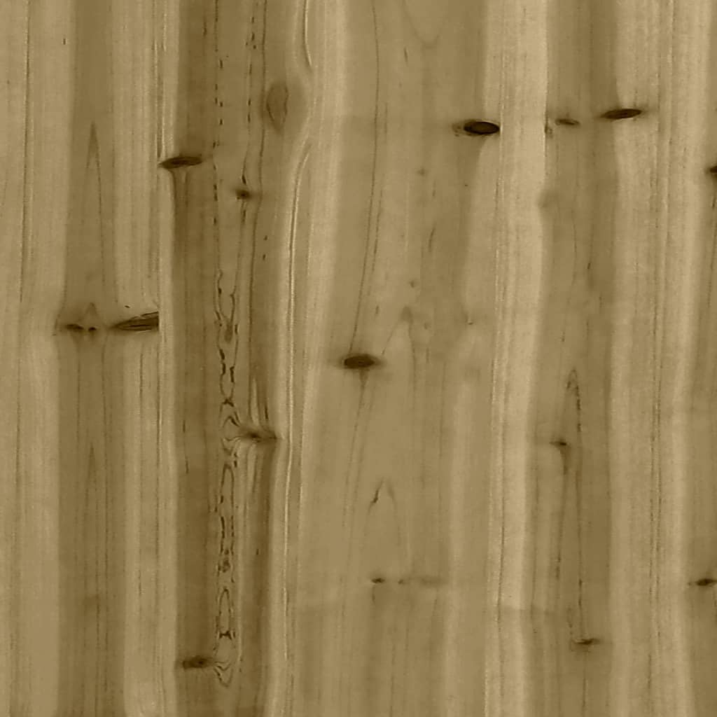 Spielturm mit Kletterwand aus imprägniertem Kiefernholz und Massivholz Douglasie
