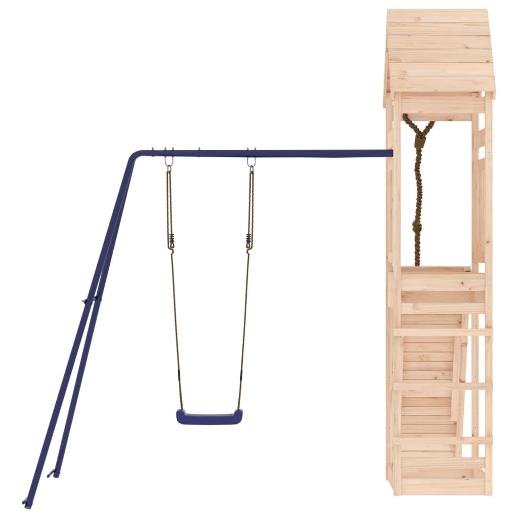 Spielturm aus imprägniertem Kiefernholz und massivem Douglasien- und Kiefernholz