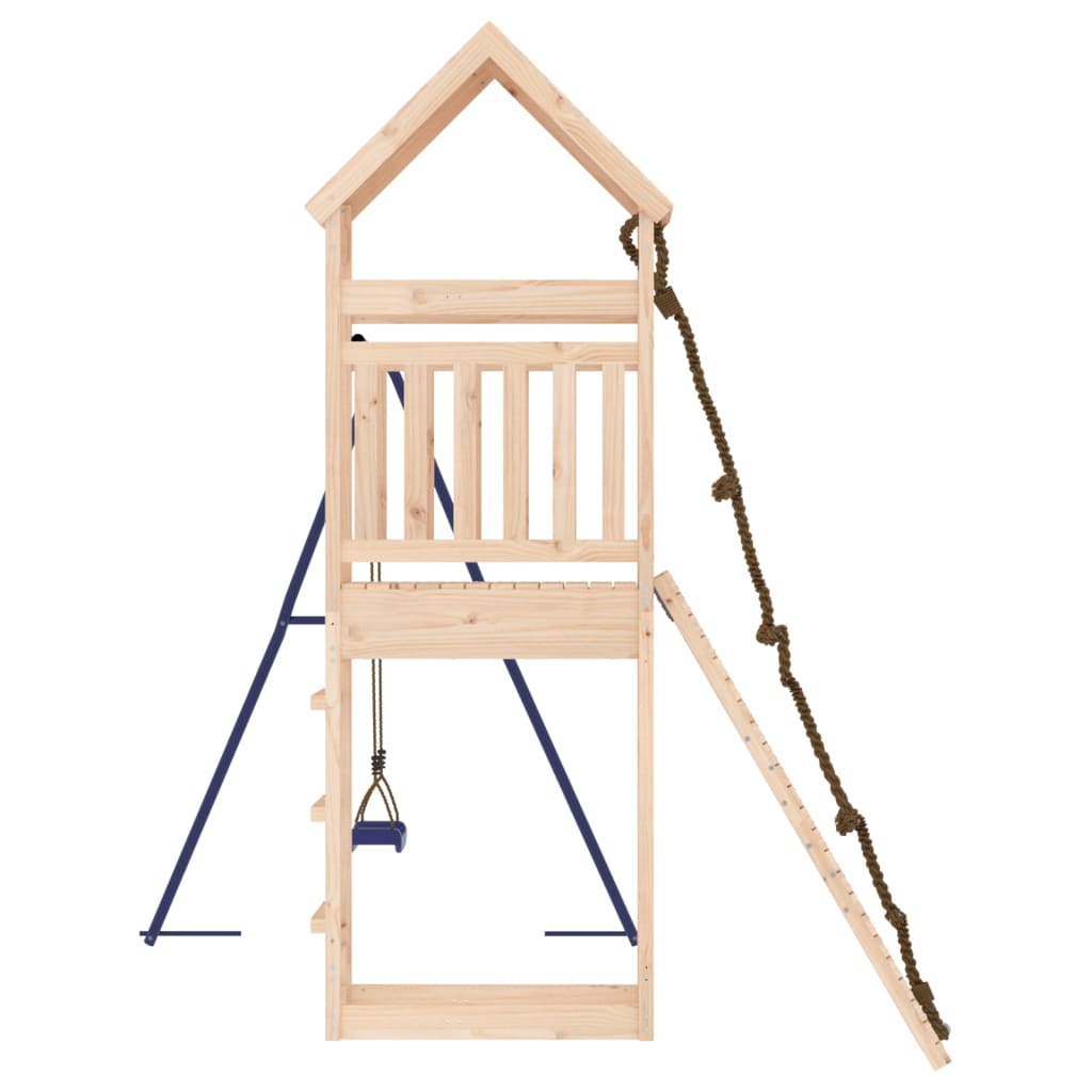 Spielturm aus imprägniertem Kiefernholz und massivem Douglasien- und Kiefernholz