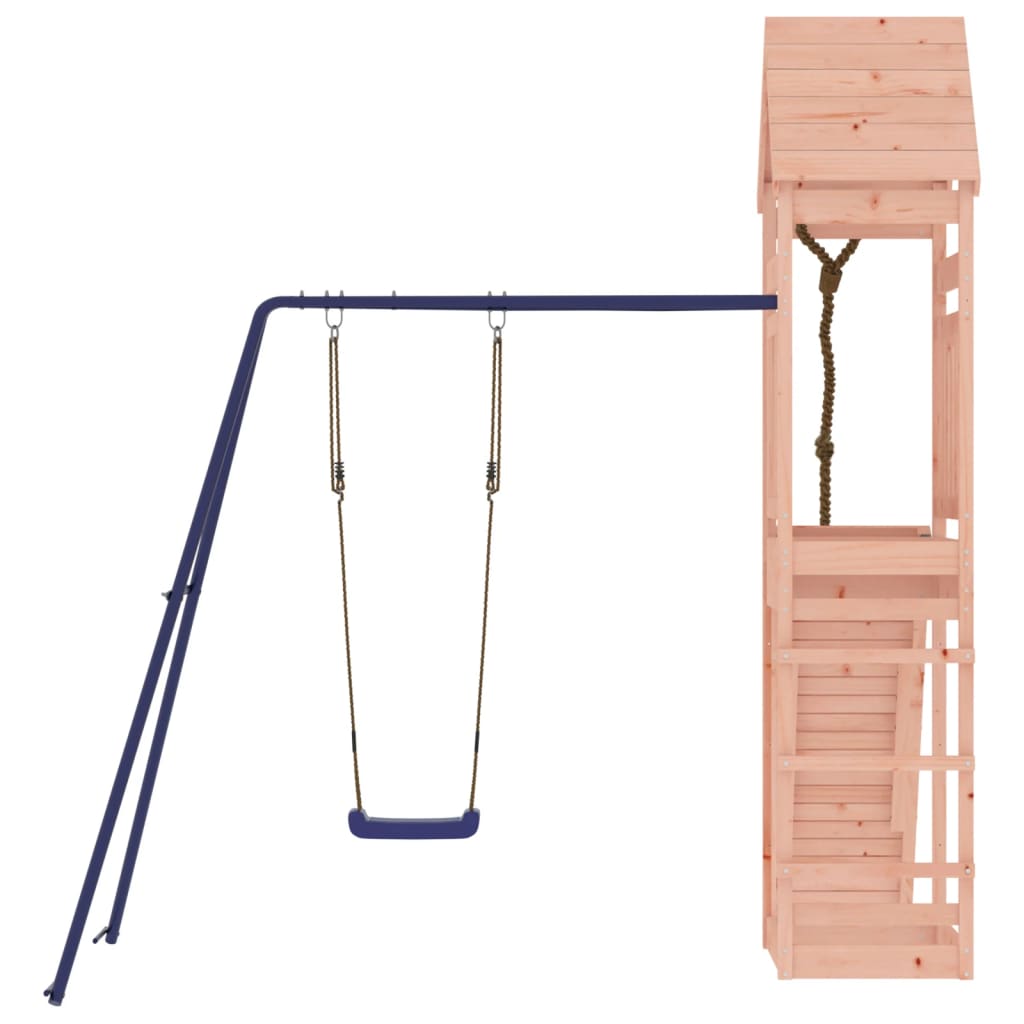 Spielturm aus imprägniertem Kiefernholz und massivem Douglasien- und Kiefernholz