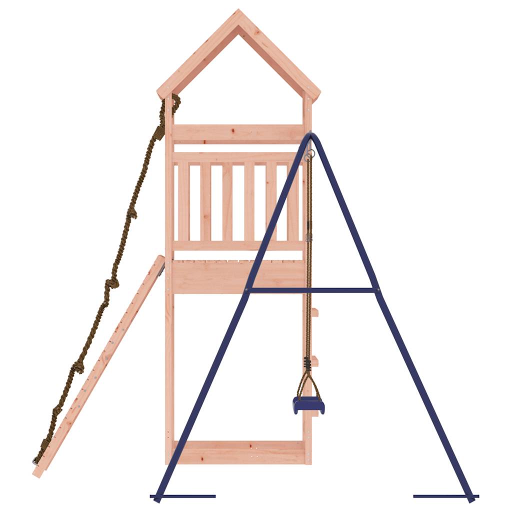 Spielturm aus imprägniertem Kiefernholz und massivem Douglasien- und Kiefernholz