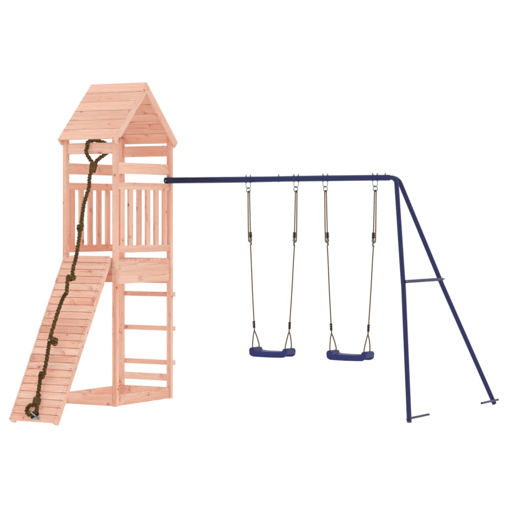 Spielturm aus imprägniertem Kiefernholz und massivem Douglasien- und Kiefernholz