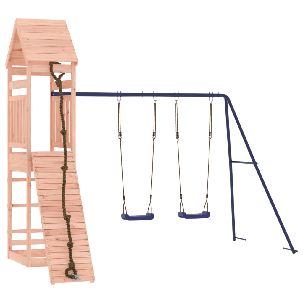 Spielturm aus imprägniertem Kiefernholz und massivem Douglasien- und Kiefernholz