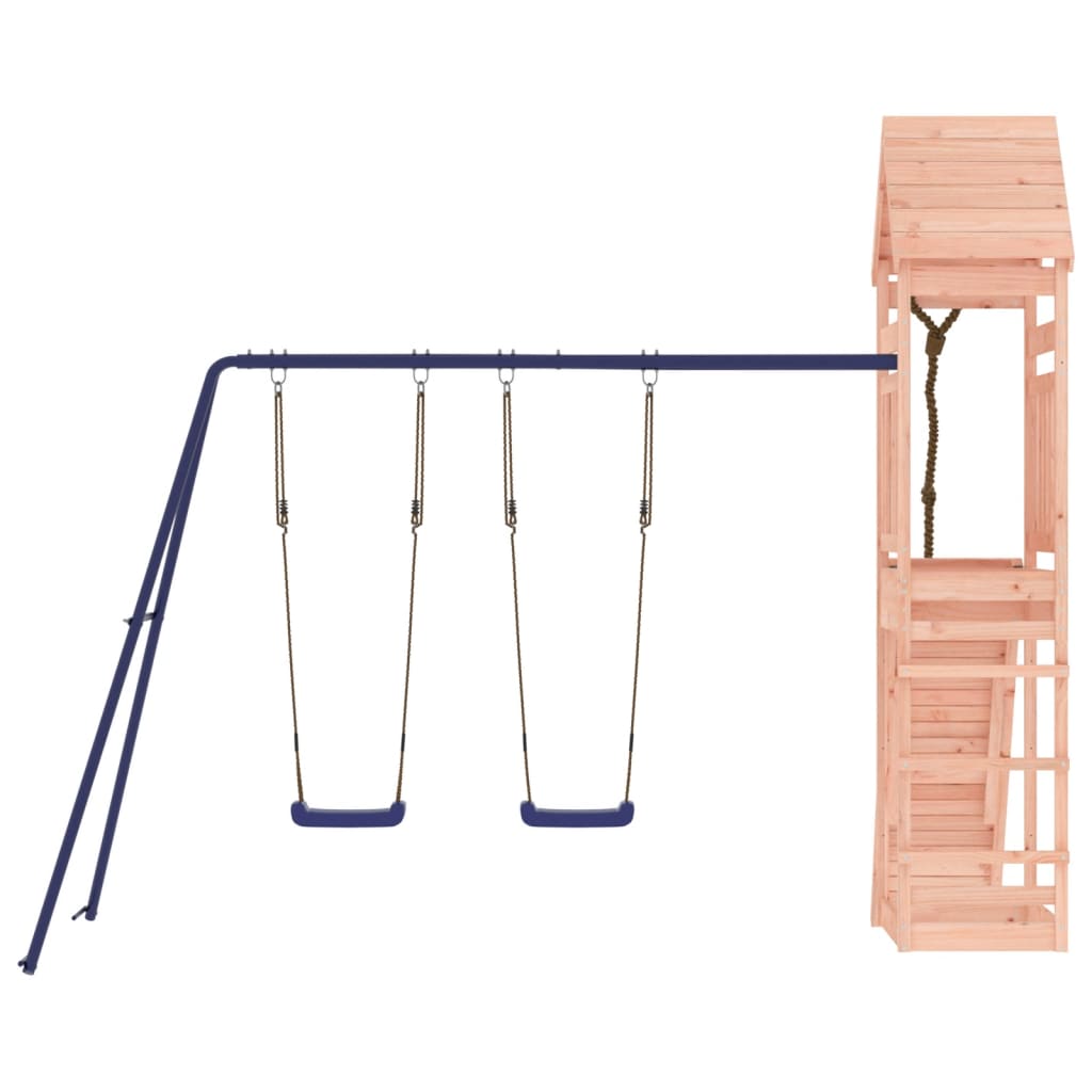 Spielturm aus imprägniertem Kiefernholz und massivem Douglasien- und Kiefernholz