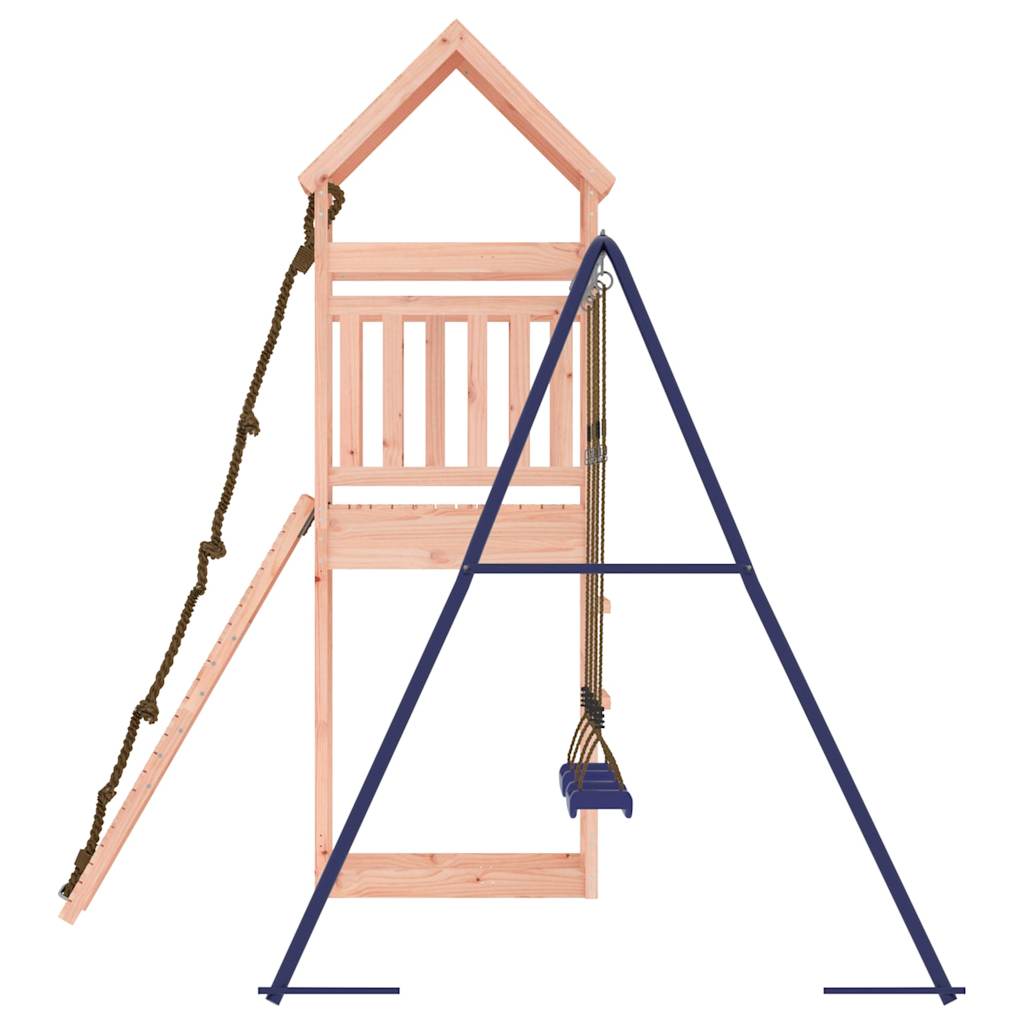 Spielturm aus imprägniertem Kiefernholz und massivem Douglasien- und Kiefernholz