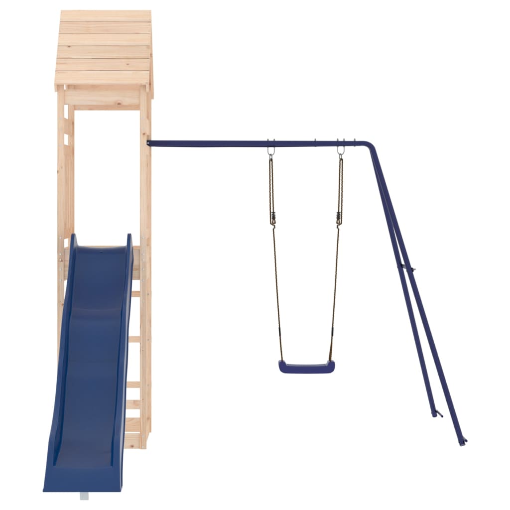 Spielturm aus imprägniertem Kiefernholz und massivem Douglasien- und Kiefernholz