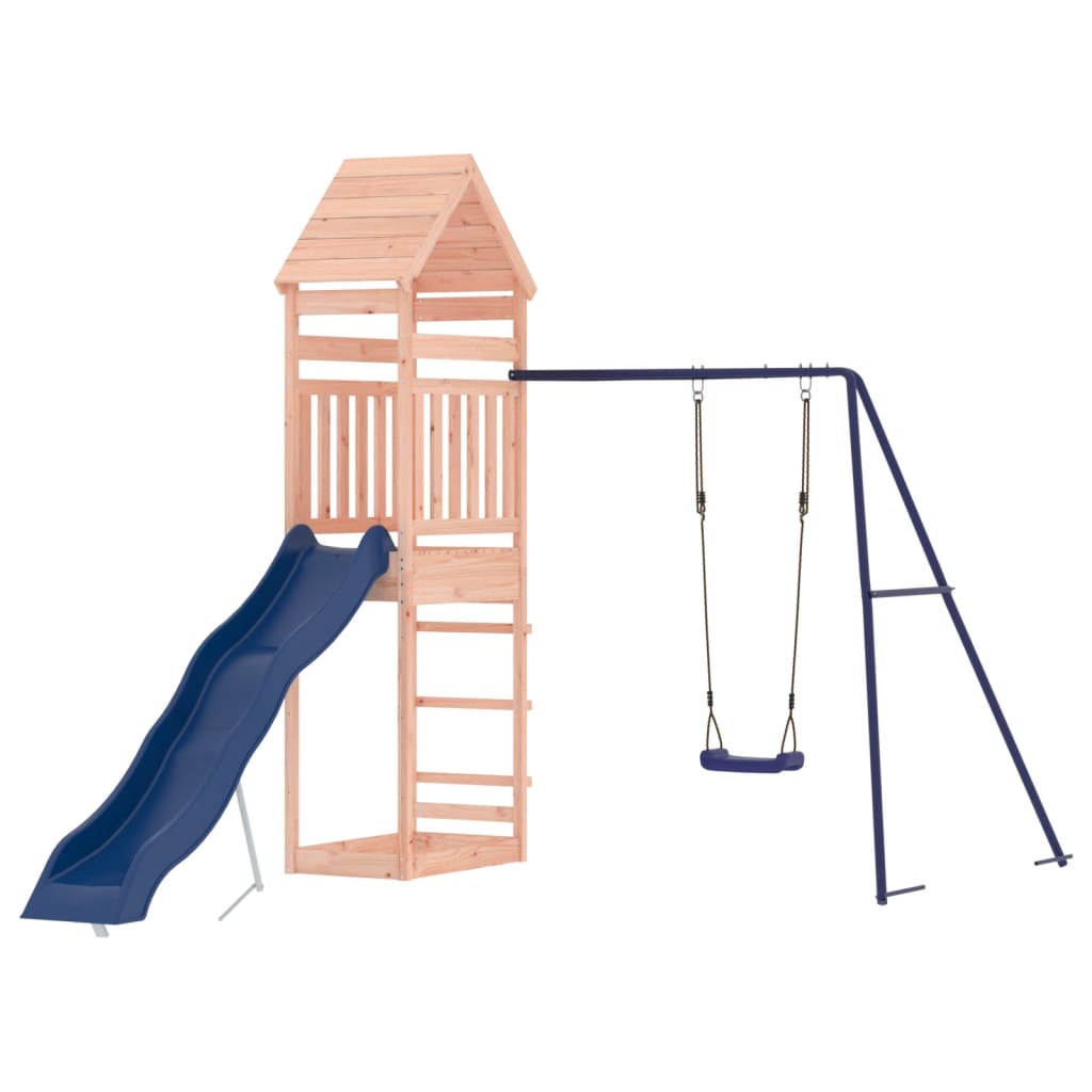 Spielturm aus imprägniertem Kiefernholz und massivem Douglasien- und Kiefernholz
