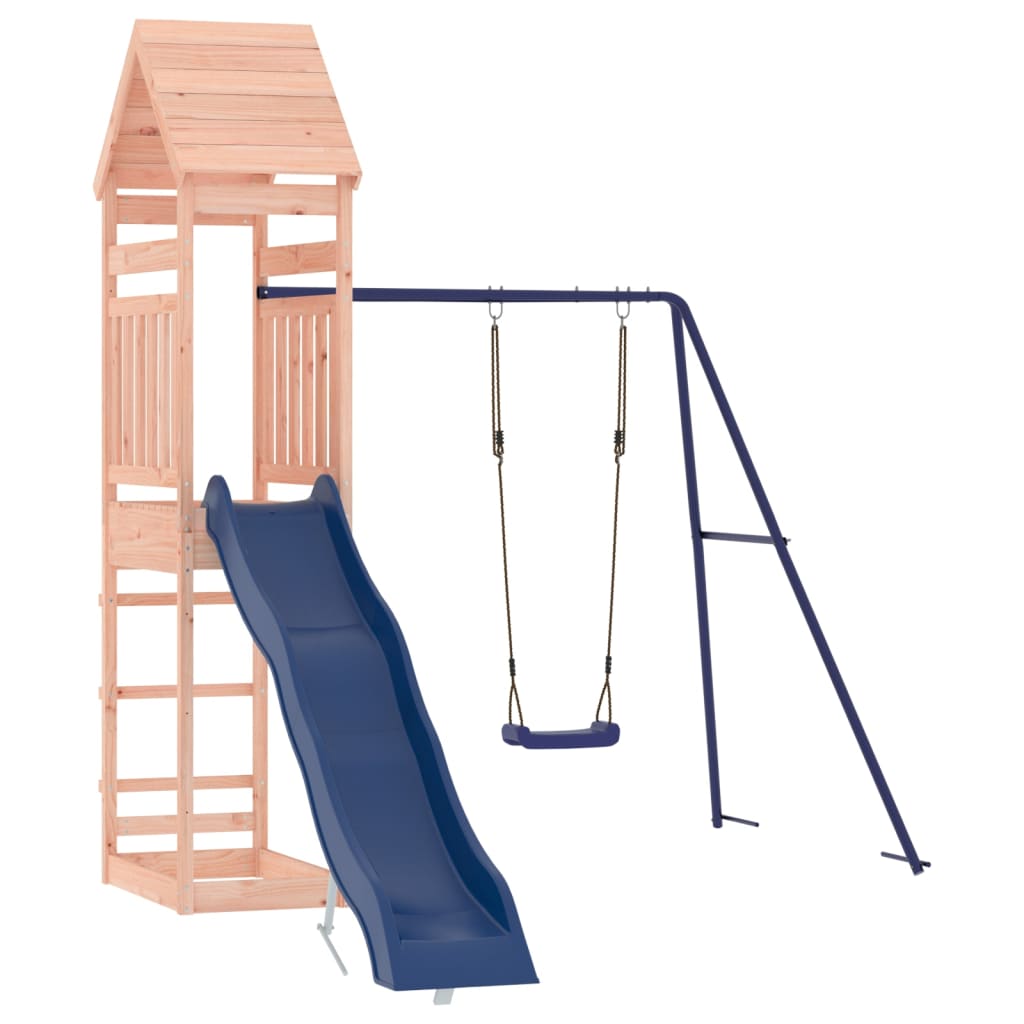 Spielturm aus imprägniertem Kiefernholz und massivem Douglasien- und Kiefernholz
