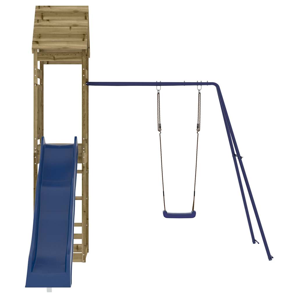 Spielturm aus imprägniertem Kiefernholz und massivem Douglasien- und Kiefernholz