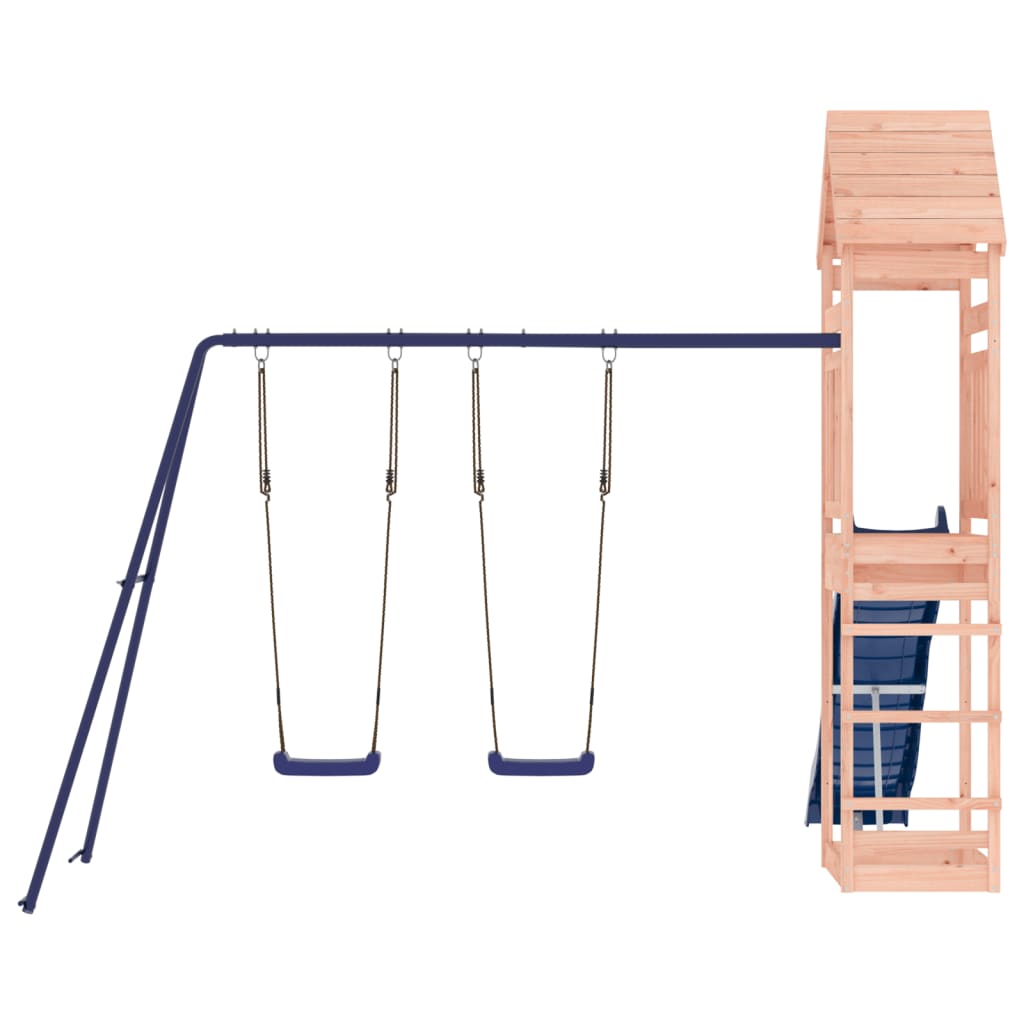 Spielturm aus imprägniertem Kiefernholz und massivem Douglasien- und Kiefernholz