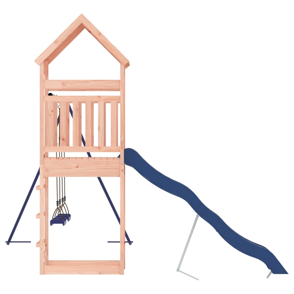 Spielturm aus imprägniertem Kiefernholz und massivem Douglasien- und Kiefernholz