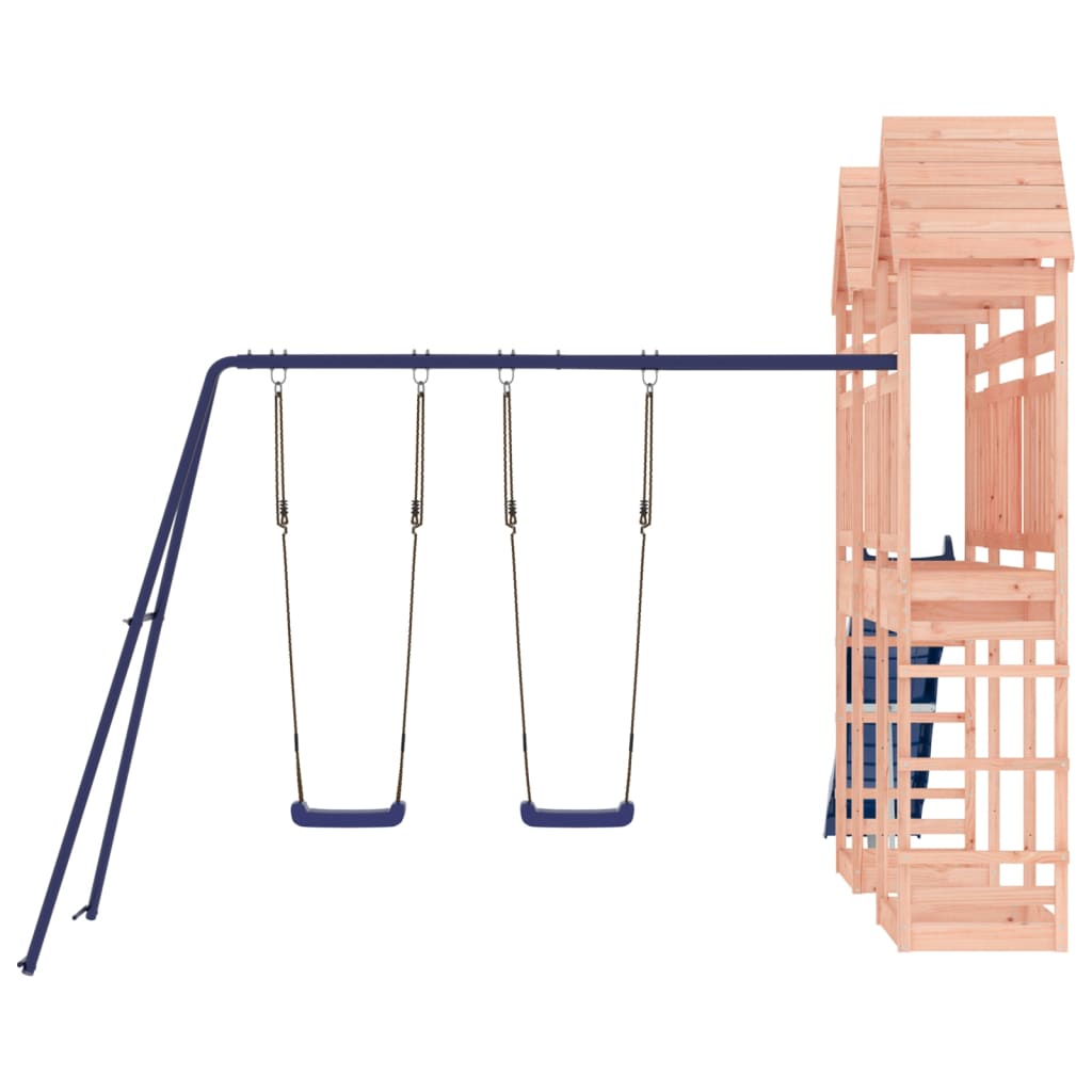 Spielturm aus imprägniertem Kiefernholz und massivem Douglasien- und Kiefernholz
