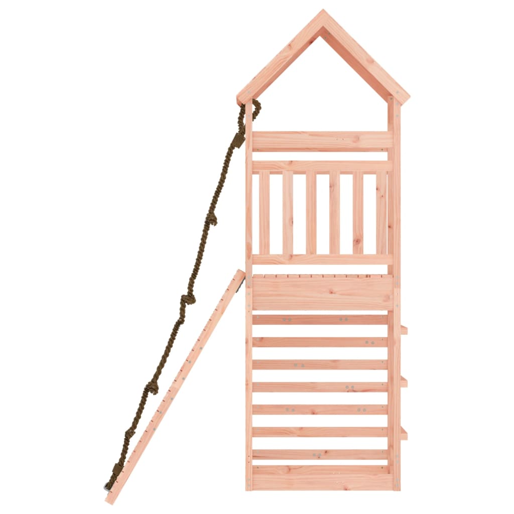 Spielturm mit Kletterwand aus imprägniertem Kiefernholz und Massivholz Douglasie/Kiefer