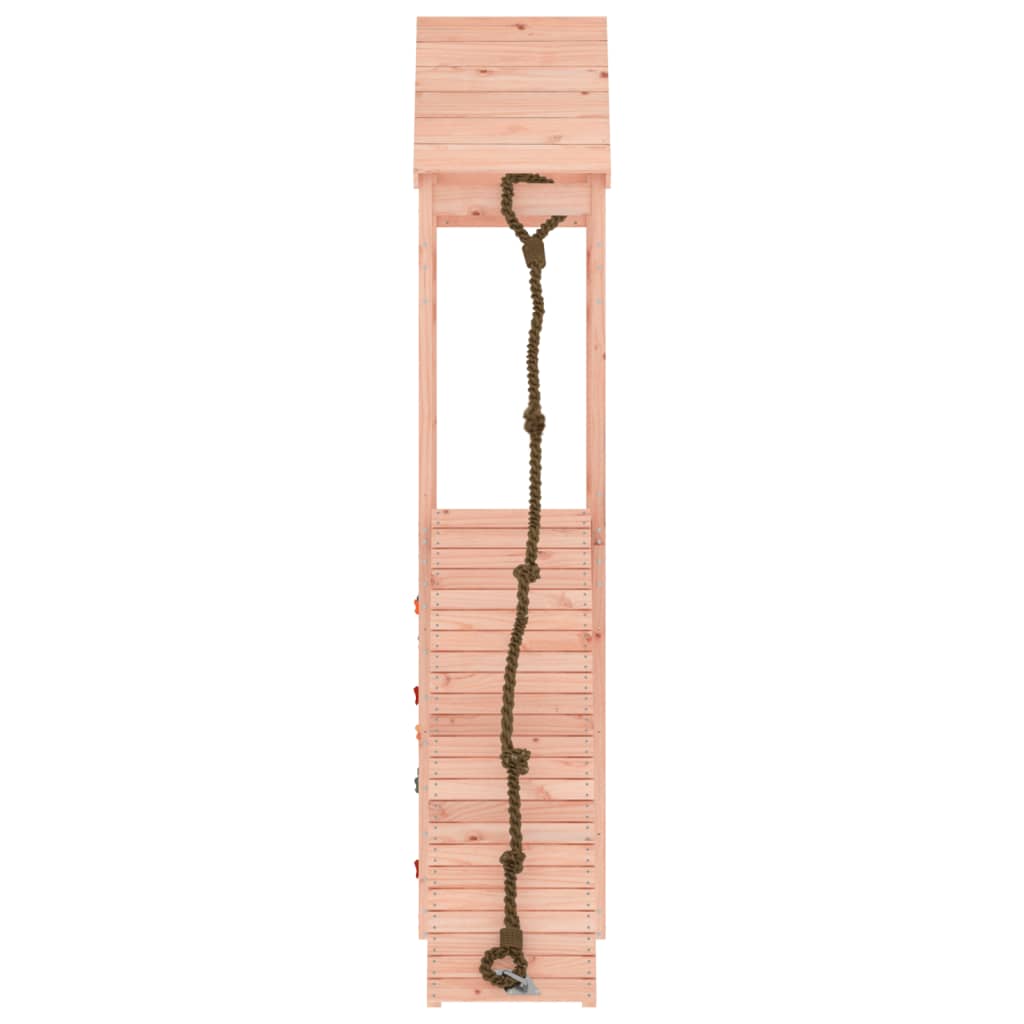 Spielturm mit Kletterwand aus imprägniertem Kiefernholz und Massivholz Douglasie/Kiefer