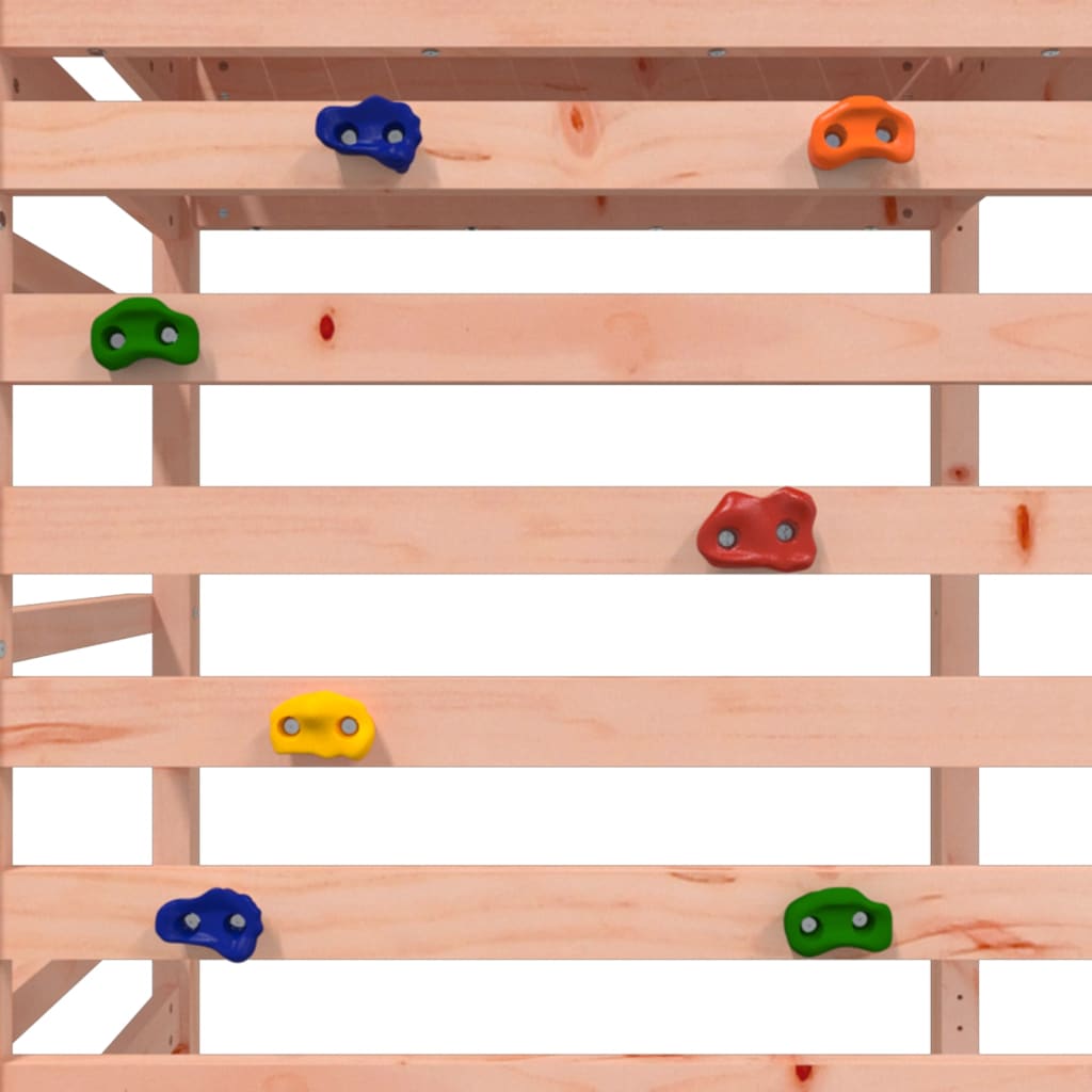 Spielturm mit Kletterwand aus imprägniertem Kiefernholz und Massivholz Douglasie/Kiefer