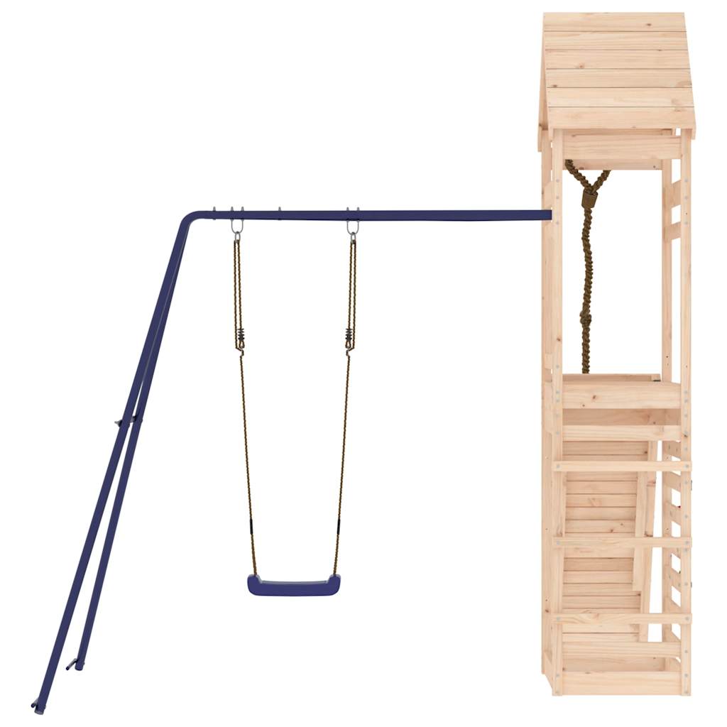 Spielturm aus imprägniertem Kiefernholz und massivem Douglasien- und Kiefernholz