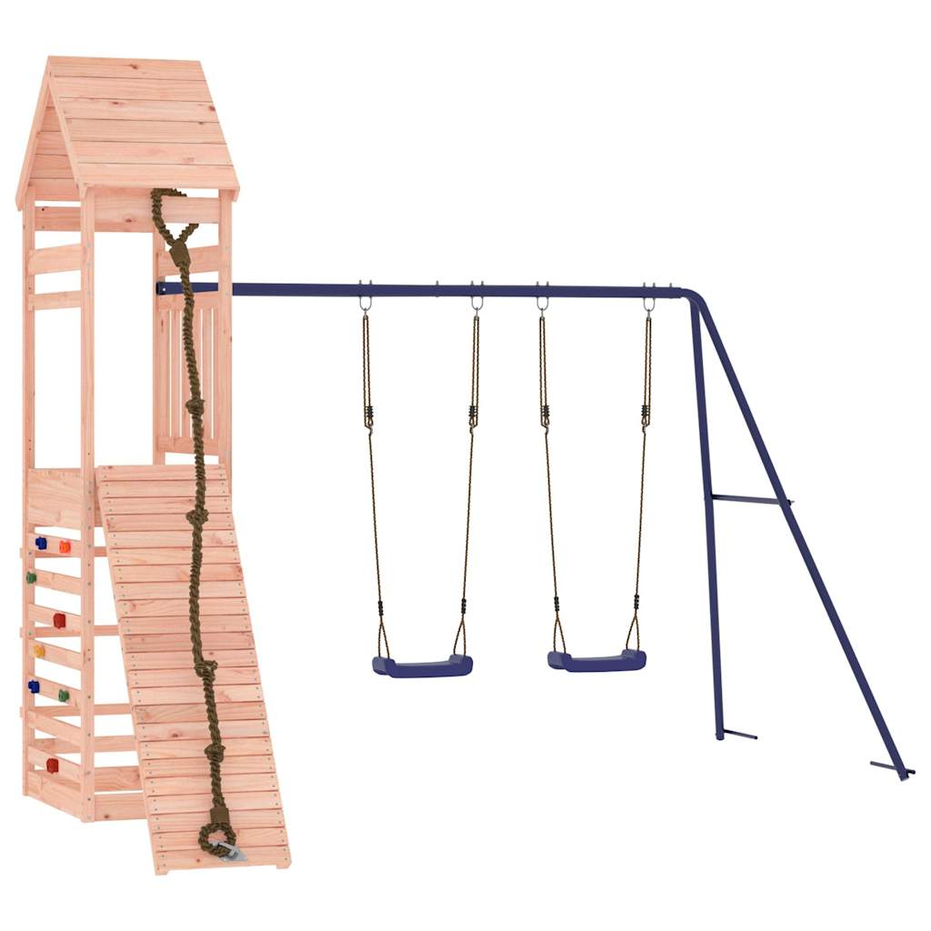 Spielturm aus imprägniertem Kiefernholz und massivem Douglasien- und Kiefernholz