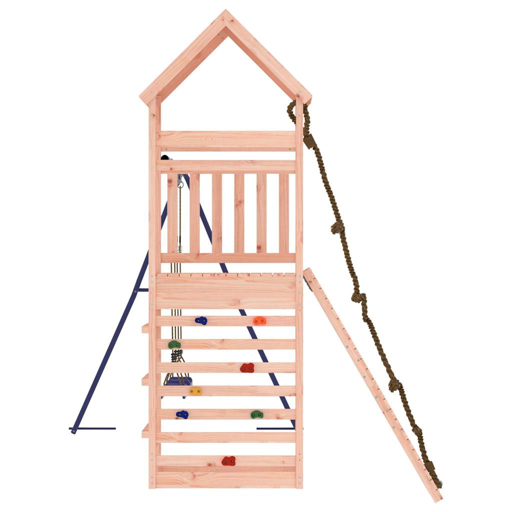 Spielturm aus imprägniertem Kiefernholz und massivem Douglasien- und Kiefernholz