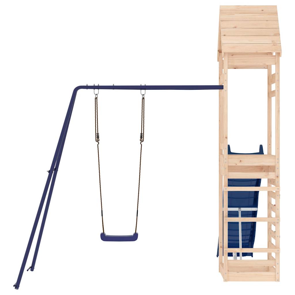Spielturm aus imprägniertem Kiefernholz und massivem Douglasien- und Kiefernholz