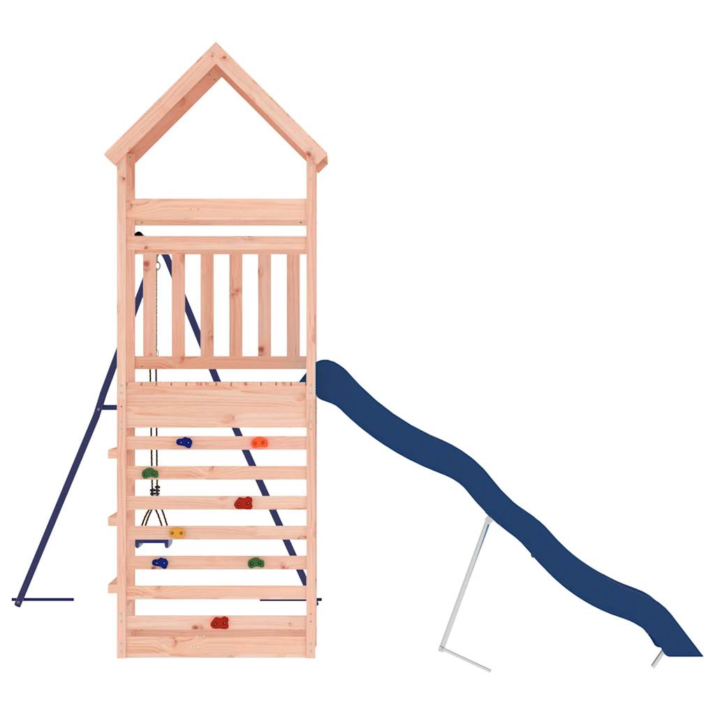 Spielturm aus imprägniertem Kiefernholz und massivem Douglasien- und Kiefernholz