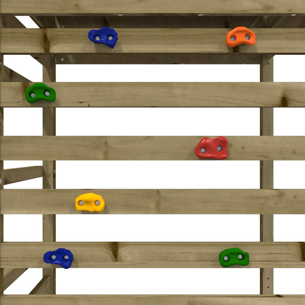 Spielturm aus imprägniertem Kiefernholz und massivem Douglasien- und Kiefernholz