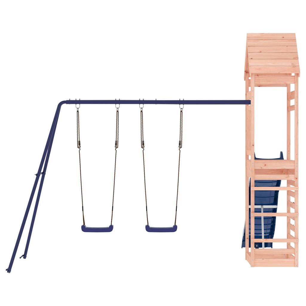 Spielturm aus imprägniertem Kiefernholz und massivem Douglasien- und Kiefernholz
