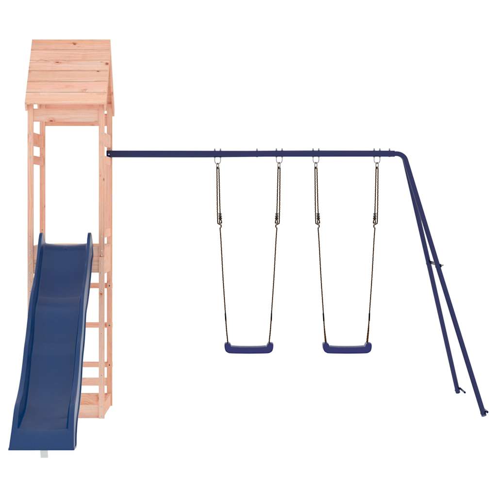 Spielturm aus imprägniertem Kiefernholz und massivem Douglasien- und Kiefernholz