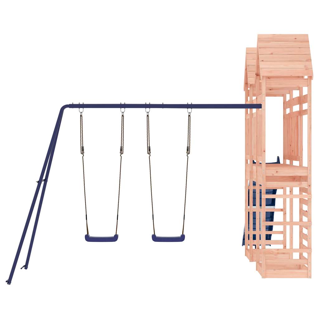 Spielturm aus imprägniertem Kiefernholz und massivem Douglasien- und Kiefernholz