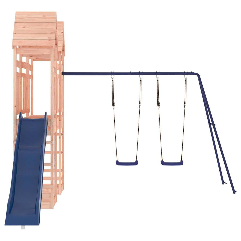 Spielturm aus imprägniertem Kiefernholz und massivem Douglasien- und Kiefernholz