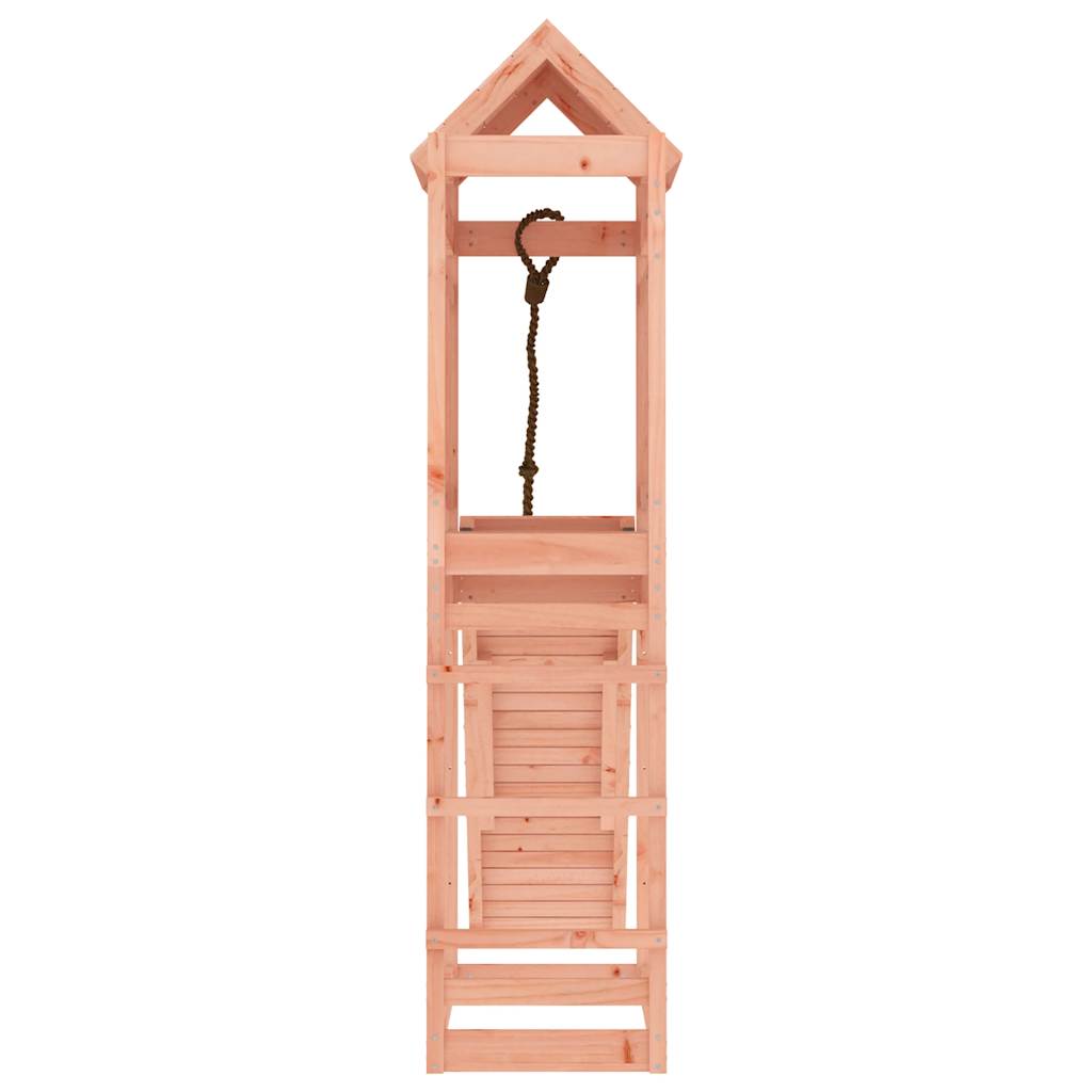 Spielturm mit Kletterwand aus imprägniertem Kiefernholz und Massivholz Douglasie