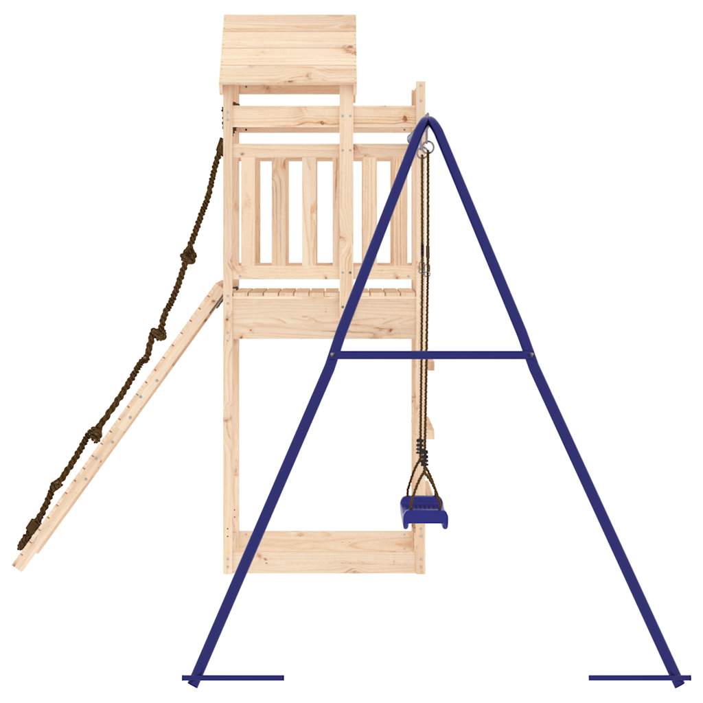 Spielturm aus imprägniertem Kiefernholz und massivem Douglasien- und Kiefernholz