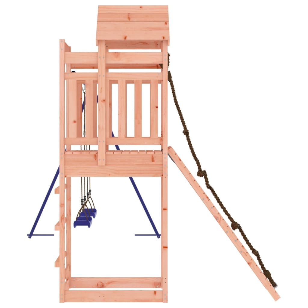 Spielturm aus imprägniertem Kiefernholz und massivem Douglasie und Kiefer
