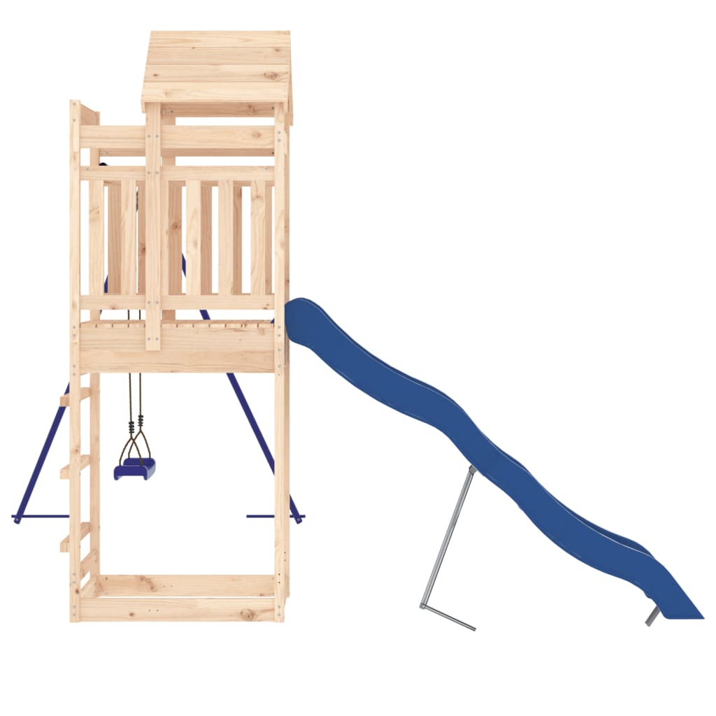 Spielturm aus imprägniertem Kiefernholz und massivem Douglasien- und Kiefernholz