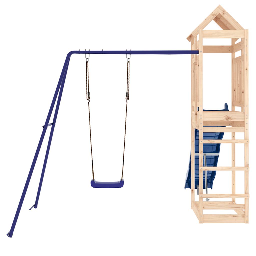 Spielturm aus imprägniertem Kiefernholz und massivem Douglasien- und Kiefernholz