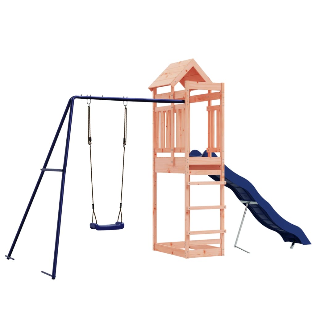 Spielturm aus imprägniertem Kiefernholz und massivem Douglasien- und Kiefernholz