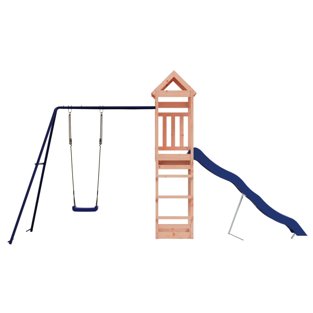 Spielturm aus imprägniertem Kiefernholz und massivem Douglasien- und Kiefernholz