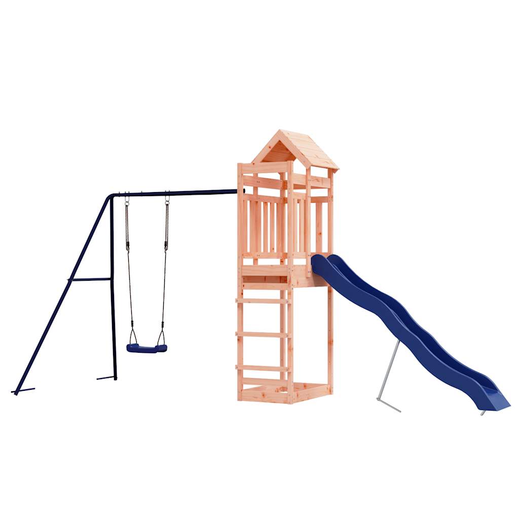 Spielturm aus imprägniertem Kiefernholz und massivem Douglasien- und Kiefernholz