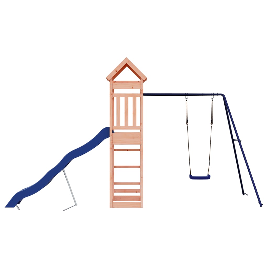 Spielturm aus imprägniertem Kiefernholz und massivem Douglasien- und Kiefernholz