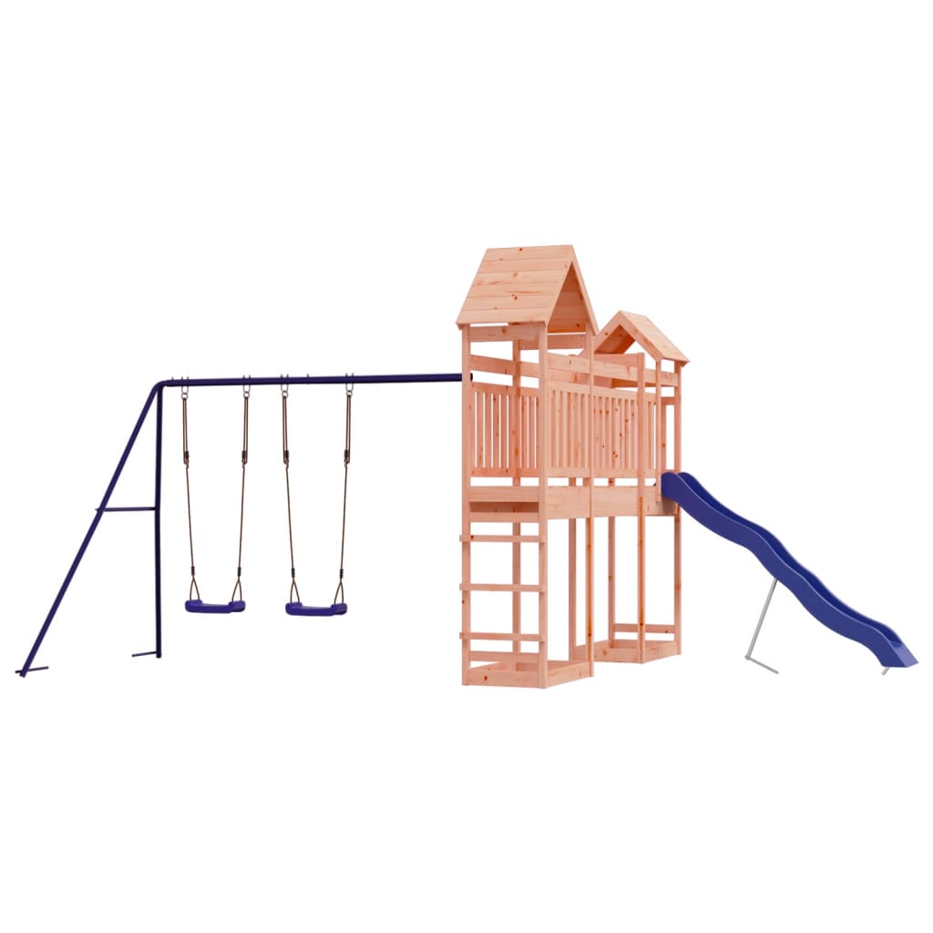 Spielturm aus imprägniertem Kiefernholz und massivem Douglasien- und Kiefernholz