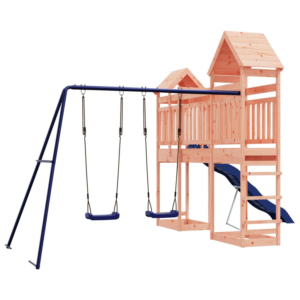 Spielturm aus imprägniertem Kiefernholz und massivem Douglasien- und Kiefernholz